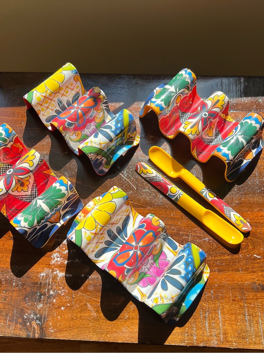 Taco upright holders